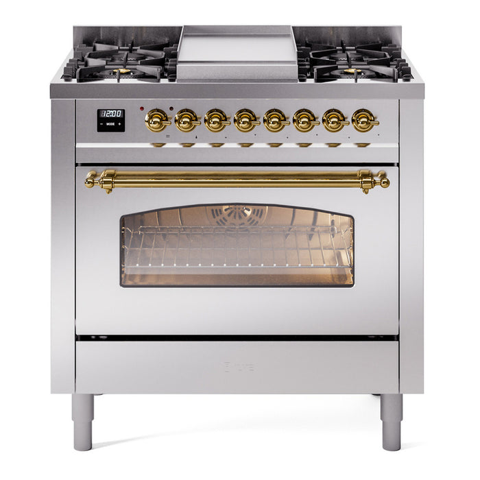 ILVE Nostalgie II 36" Dual Fuel Natural Gas Range, UP36FNMP