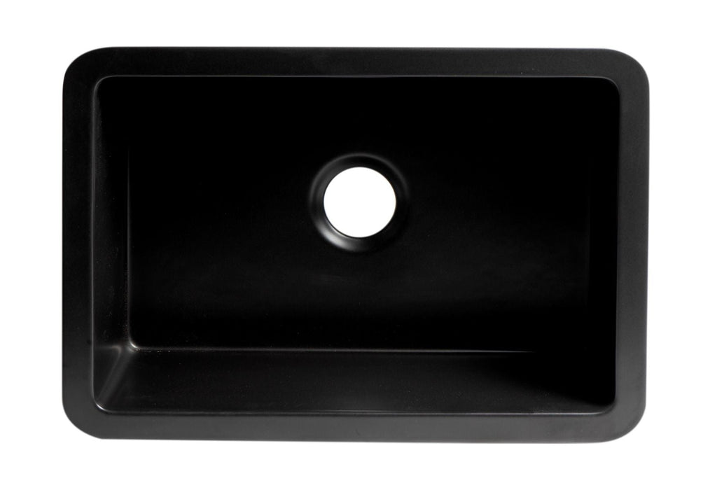ALFI brand 27" Fireclay Undermount / Drop In Fireclay Kitchen Sink ABF2718UD