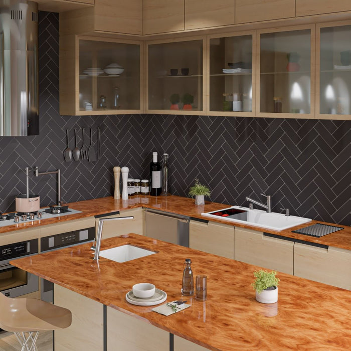 ALFI brand 34" Granite Composite Workstation Step Sink, Accessories AB3418DBDI