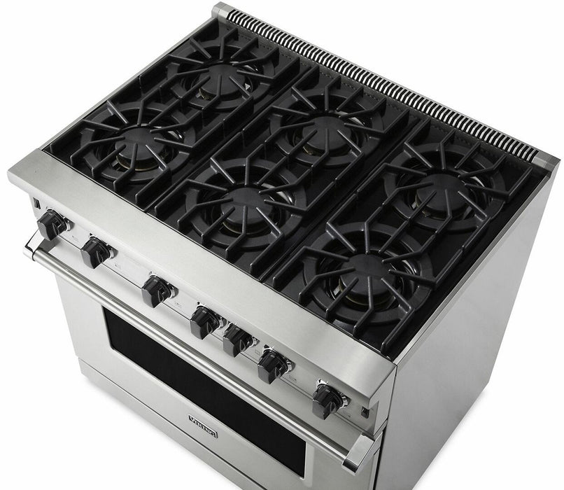 VIKING 36" Open Burner Gas Range VGIC53626BSS VIKING