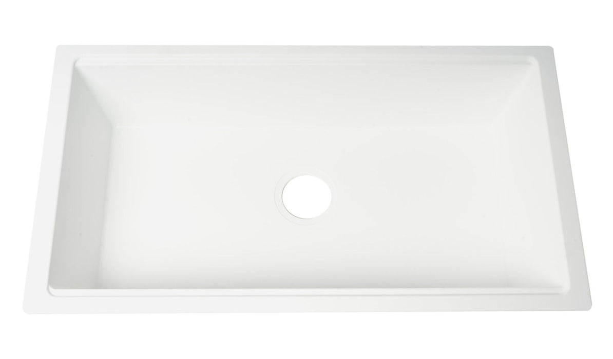 ALFI brand 34" Granite Composite Workstation Step Rim Sink, Accessories AB3418SBUM