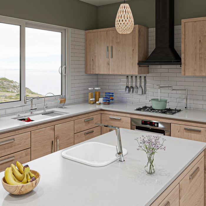 ALFI brand 33" Workstation Step Rim Double Bowl Sink, Accessories AB3418DBUM