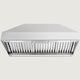 Nauxus 36 Inch Range Hood Insert, 600 CFM High Power Kitchen Vent with 4 Speeds Ultra-Quiet Operation, Dimmable LED Lighting Dishwasher Safe Filtration System , NX-19IS-36