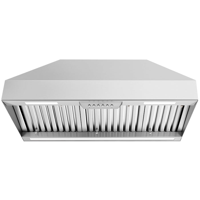 36" Range Hood Insert ,600 CFM Stainless Steel Kitchen Vent Hood with 4 Speeds 3CCT LED Lights - NX-19IS-36