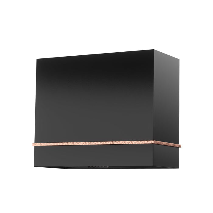 36" Single-Band Stainless Steel Range Hood with Copper Trim