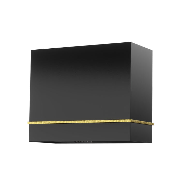 36" Single-Band Stainless Steel Range Hood with Copper Trim