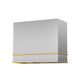 Akicon 36" Stainless Steel Wall Mount Range Hood with 600 CFM Vent Hood — AK-HS36HB-BSG-48