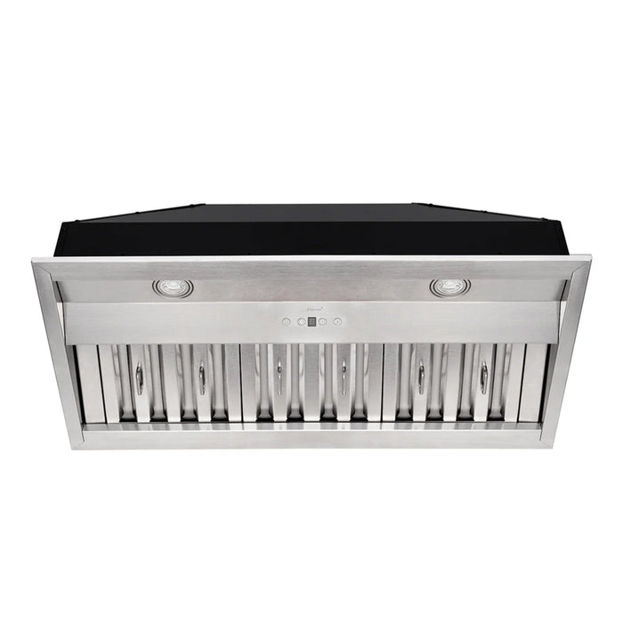 36" Range Hood Insert, Stainless Steel Kitchen Vent Hood with Dimmable LED Lights, 600CFM — NX-E90-36-Warm-SS