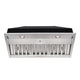 36" Range Hood Insert, Stainless Steel Kitchen Vent Hood with Dimmable LED Lights, 600CFM — NX-E90-36-Warm-SS