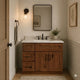36 Inch Rustic Shaker Single Sink Bathroom Vanity with Drawers on the Left