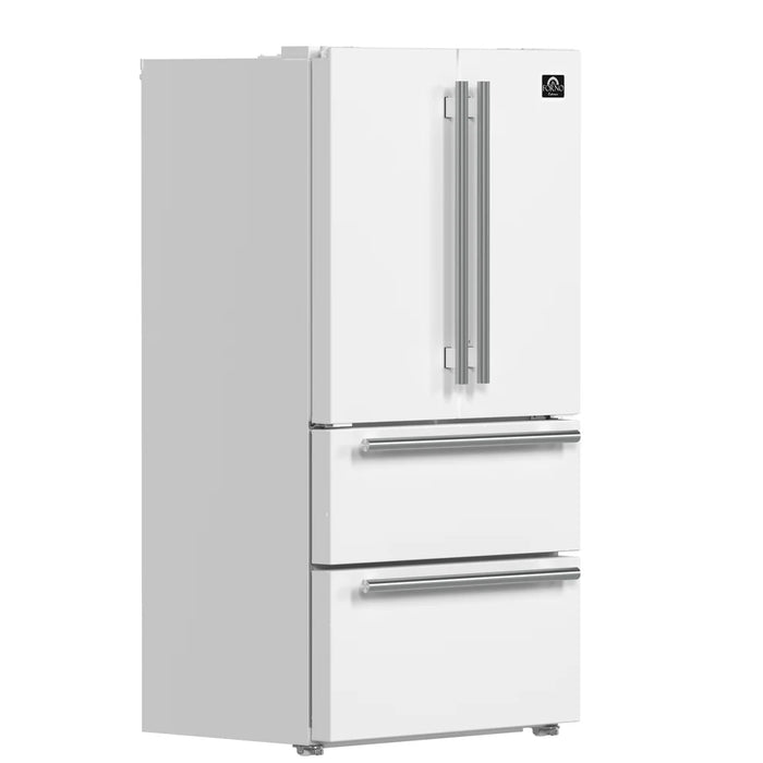 Forno 2-Piece White Kitchen Bundle - 30" Electric Range, 36" Bottom Freezer Refrigerator - View 37