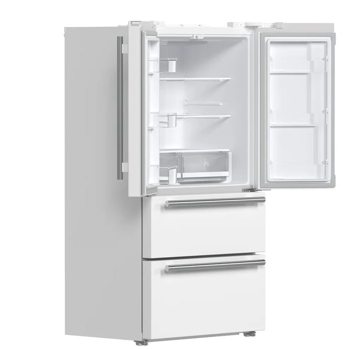 Forno 2-Piece White Kitchen Bundle - 30" Electric Range, 36" Bottom Freezer Refrigerator - View 38