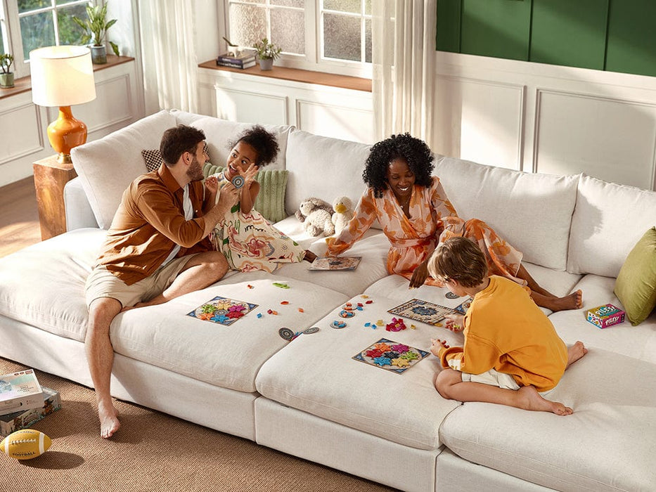 RUBIK V 3 Seats with 3 Ottomans