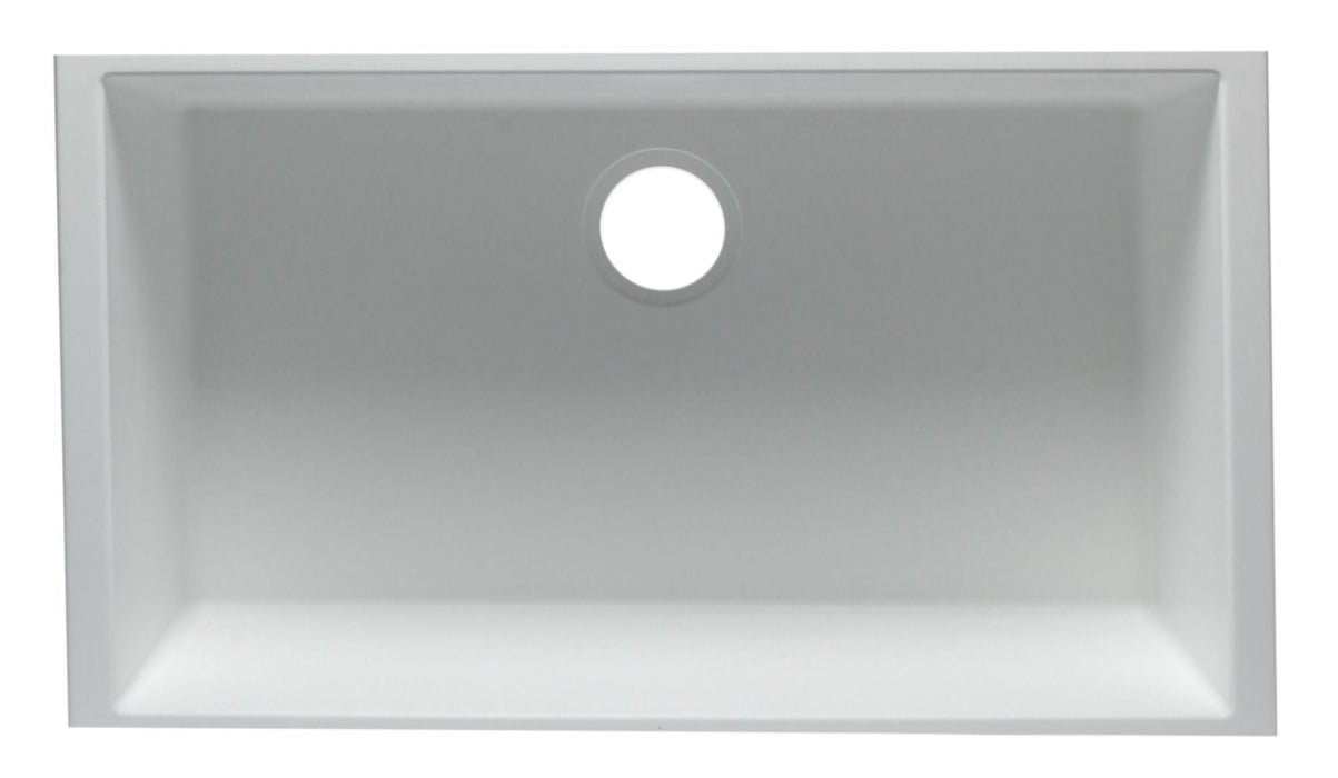 ALFI brand 33" Single Bowl Undermount Granite Composite Kitchen Sink AB3322UM