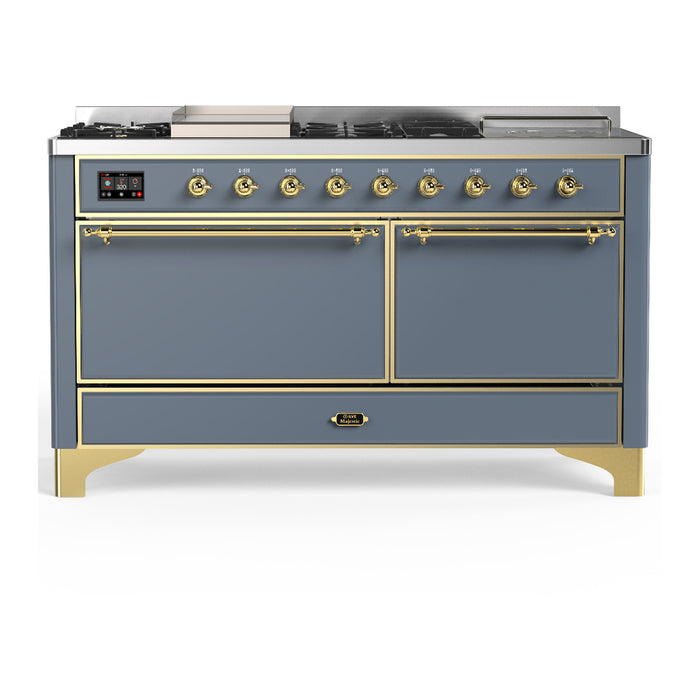 ILVE Majestic III 60" Dual Fuel Range, UM60FSQNR3BG