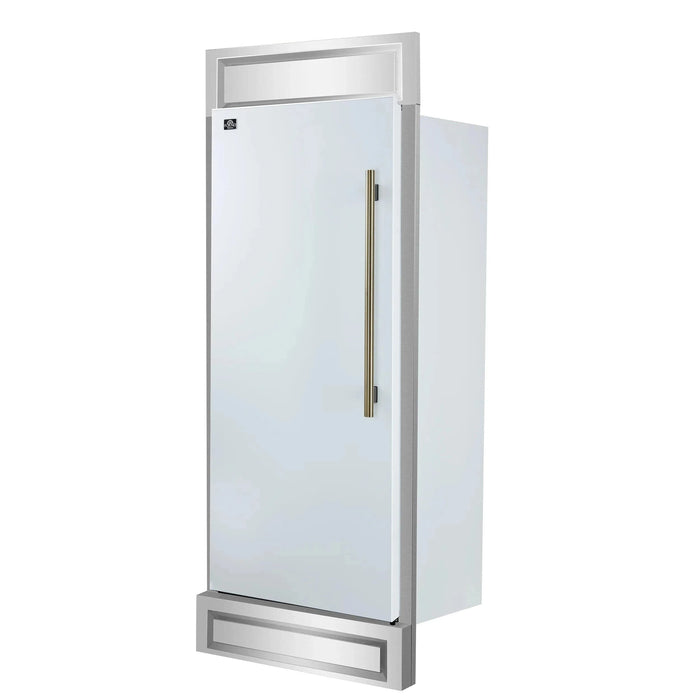 FORNO Maderno 32" Left Swing Convertible Refrigerator  FFFFD1722-32LMG-WHT