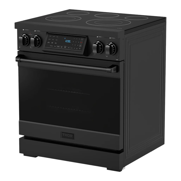 Gordon Ramsay by THOR Kitchen 30"Professional Electric Range Matte Black, RSE30B