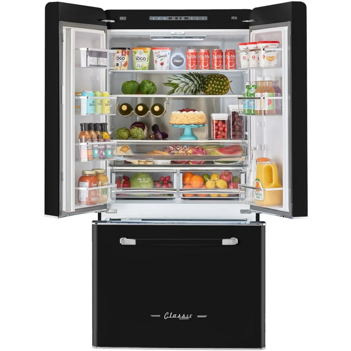 UNIQUE 36" Freestanding Counter-Depth French Door Refrigerator, UGP-595L B AC