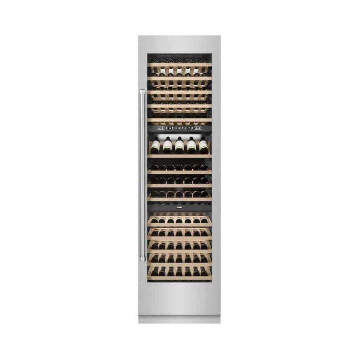ZLINE 24"Triple Zone 100 Bottle Column Wine Cooler, Stainless Steel RCWV-304-24