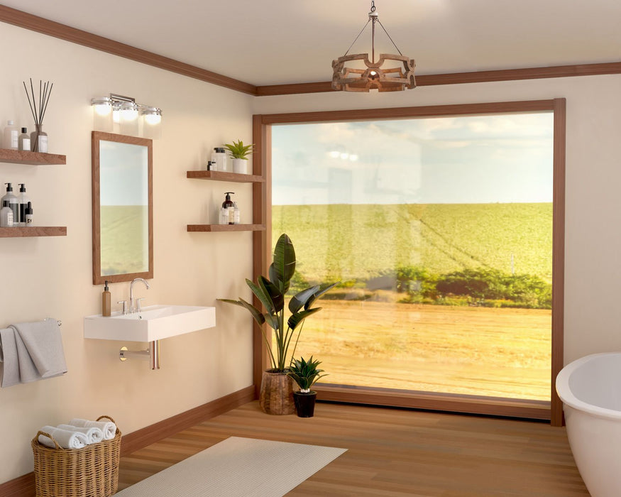 Whitehaus 32" Rectangular Wall Mount Basin, Widespread Faucet, Overflow B-AG81-3H