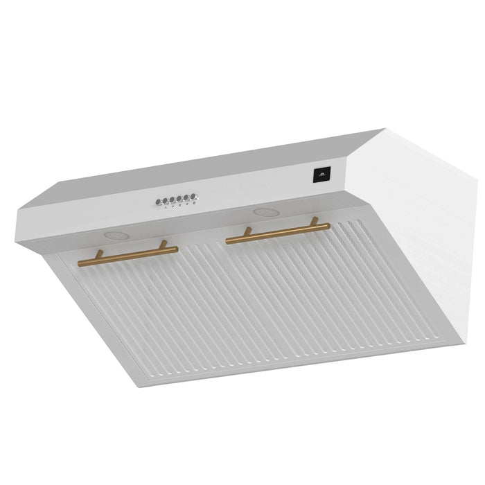 FORNO Espresso Bari 30" 400 CFM Under Cabinet Range Hood FRHUC5255-30WHT