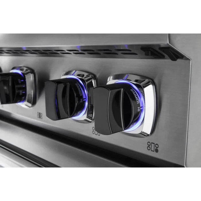 Viking® 7 Series 36" Stainless Steel Pro Style Dual Fuel Range VDR73624GSS