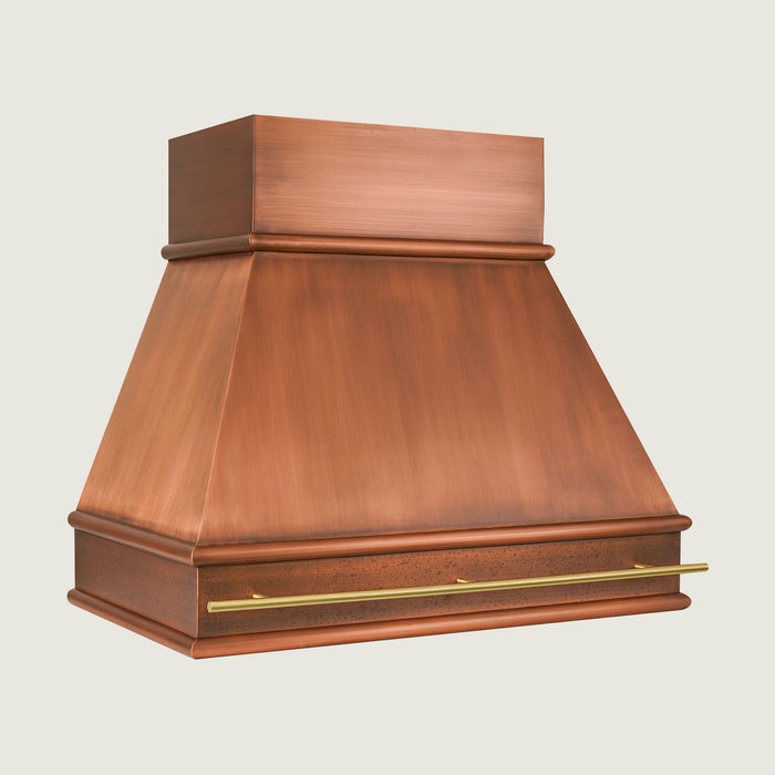 Custom Copper Pyramid Range Hood - CHPR01