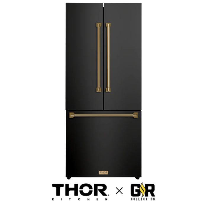 Gordon Ramsay by THOR Kitchen 30"French Door Counter Depth Refrigerator RF3017FFD00-BRZ