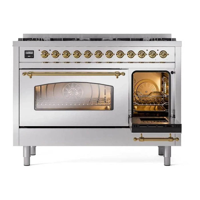 ILVE Nostalgie II Limited Edition 48" Dual Fuel Range Stainless Steel UP488NMPSSG