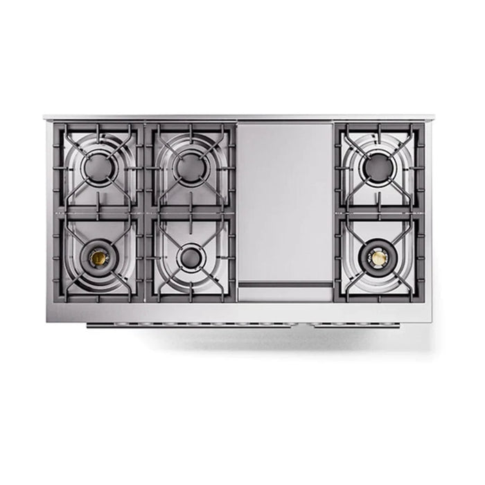 ILVE 48"Professional Plus Dual Fuel Range, Matte Graphite UP48FQMPMG