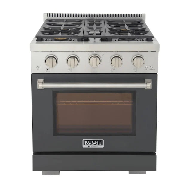 Kucht 30" Professional Propane Range, 4 Burners, KFX300/LP-GY