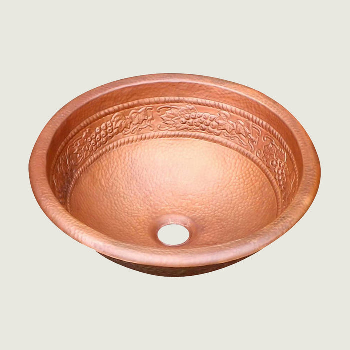 Nauxus Custom Handmade Copper Undermount Bar Sink RCB07-NX