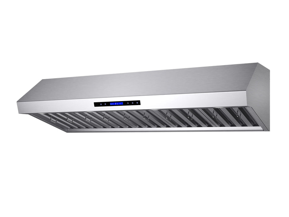 Forno 60'' 1000 CFM Wall Mount Range Hood Stainless Steel, FRHWM5030-60