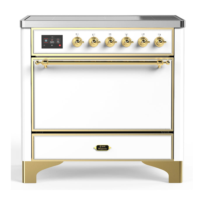 ILVE 36"Majestic III Induction Range, UMIB36QNR3 — UMIB36QNR3AWB