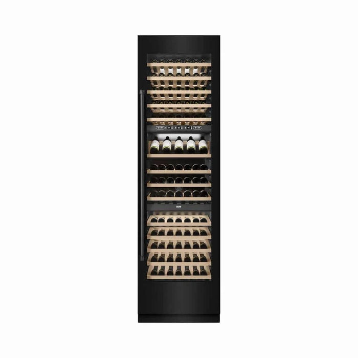 ZLINE 24"Triple Zone 100 Bottle Column Wine Cooler, Black Stainless Steel RCWV-BS-24