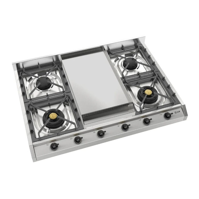 ILVE Nostalgie II 36" Built-In Gas Cooktop UHCP965FNSSB