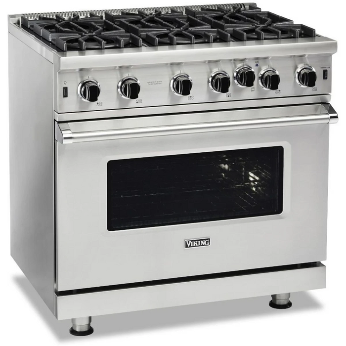 Viking® 5 Series 36" Stainless Steel Pro Style Range VGIC53626BSS