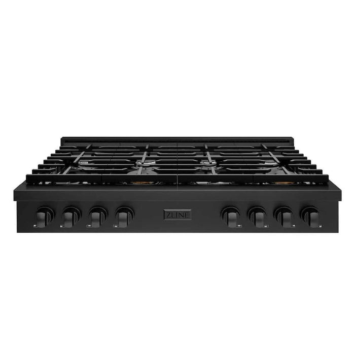 ZLINE 48" Paramount Gas Rangetop Black Stainless Steel SRTB-48