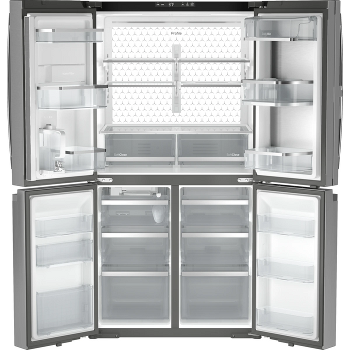 GE 36" 4-Door French Door Smart Refrigerator, PAE28BYTFS