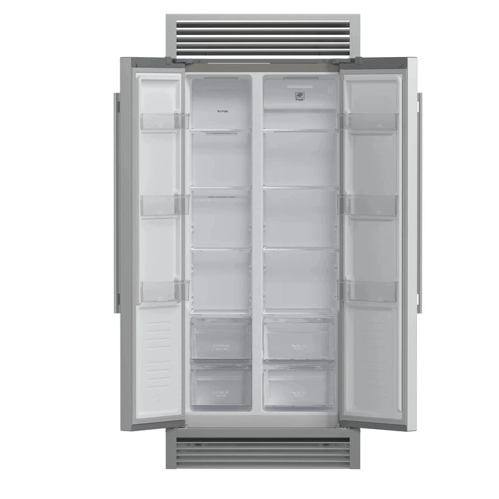 FORNO Salerno 37" Side-by-Side Built-In Refrigerator FFRBI1805-37SG