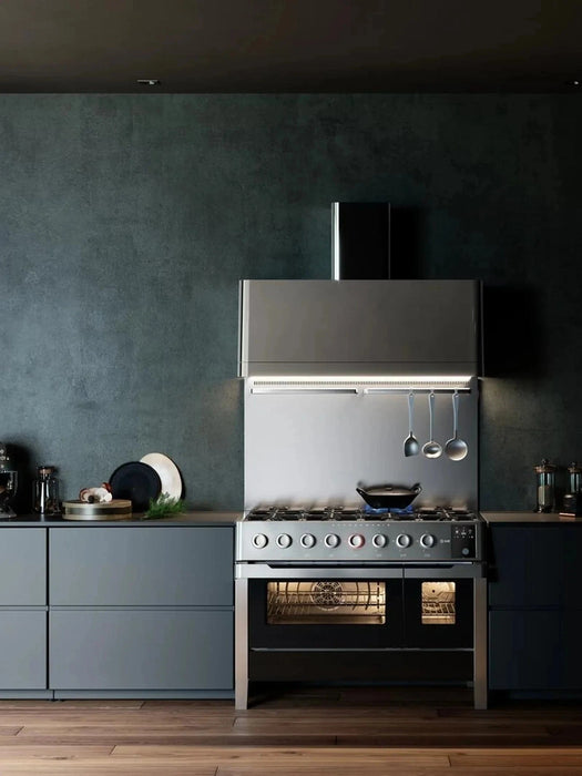 ILVE Panoramagic 48" Dual Fuel Range, Stainless Steel UPM12FDS3SS