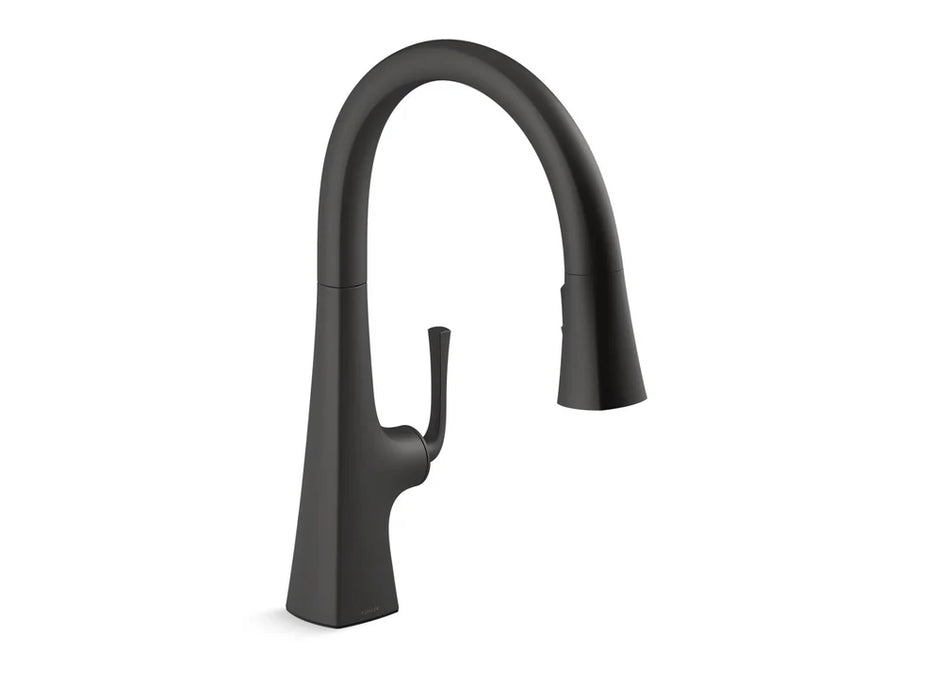KOHLER Graze Pull-down kitchen sink faucet, three-function sprayhead K-22062