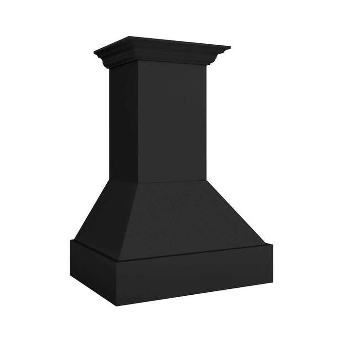 ZLINE Wooden Wall Mount Range Hood in Rustic Black Finish 355CC-30
