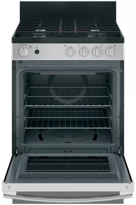 GE 24" Steam Clean Gas Range, Stainless Steel JGAS640RMSS