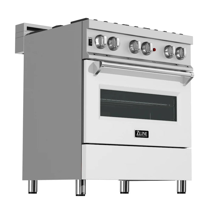 ZLINE 30" Bundle Range RAS-WM-30 & Range Hood 8654WM-30, 2KP-RASWMRH30