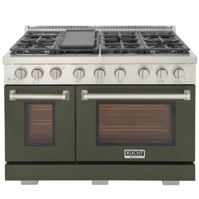 Kucht 48" Professional Propane Range, 7 Burners, Grill, KFX480/LP-G