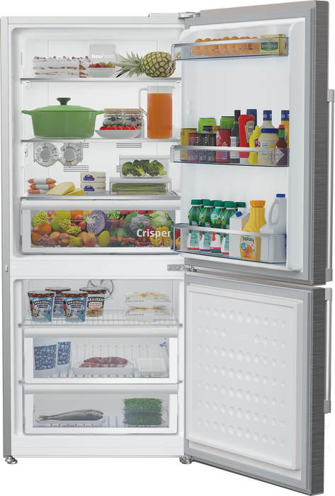 BEKO 30" Freezer Bottom Refrigerator, BFBF3018SS
