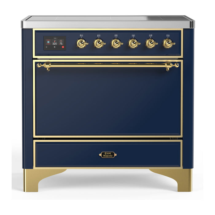 ILVE 36"Majestic III Induction Range, UMIB36QNR3 — UMIB36QNR3AWB