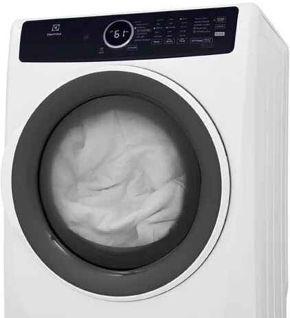 Electrolux 400 Series 27" Gas Dryer, White ELFG7437AW