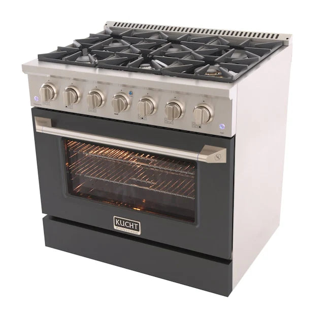 Kucht 36” Pro-Style Kitchen Dual Fuel Range - KDF362-GR